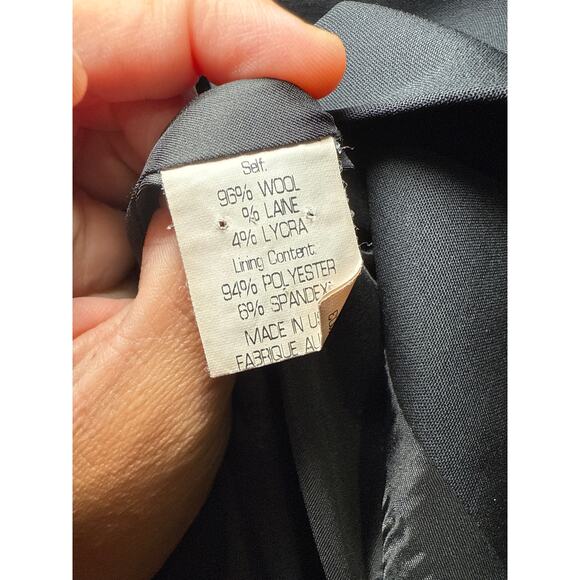 Theory black wool blazer womens 4 corpcore career office business clean girl - Picture 3 of 9